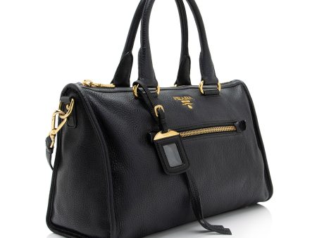 Prada Vitello Daino Satchel snmaFa For Cheap