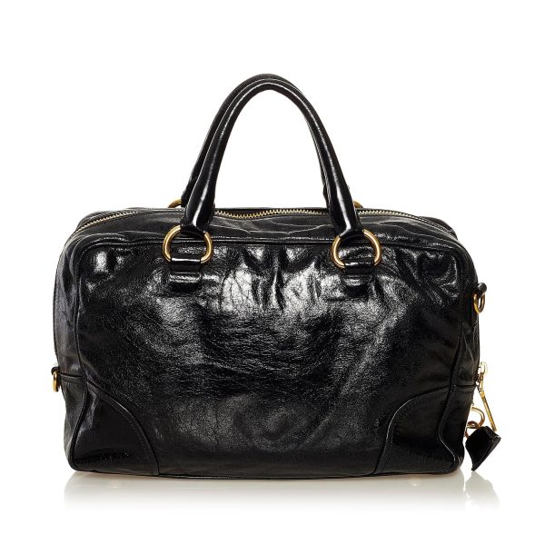 Prada Vitello Shine Satchel 37205 Online Sale