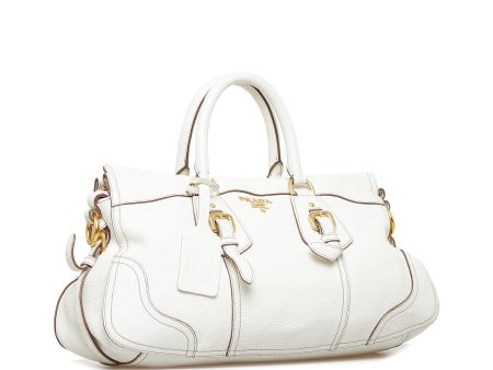 Prada Vitello Daino Satchel TeCftA Fashion