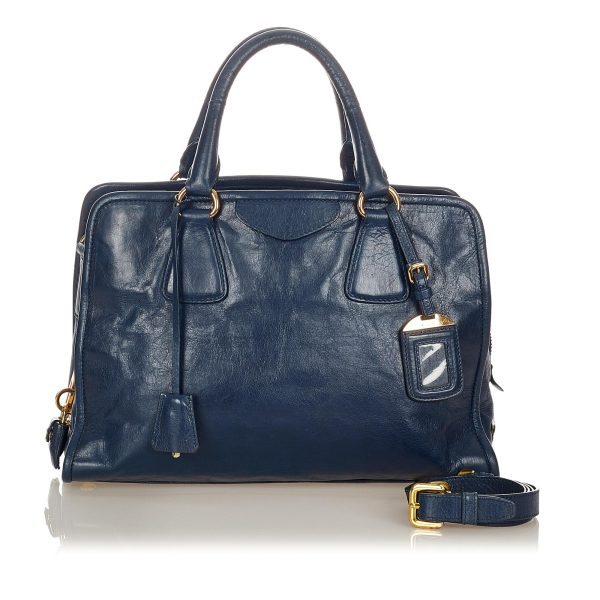 Prada Vitello Shine Satchel 23789 Online Sale