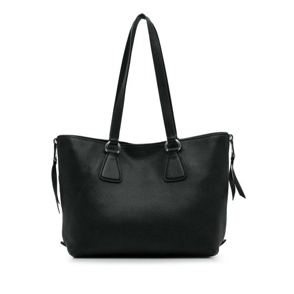 Prada Vitello Daino Side Zip Tote G8aLLR For Discount