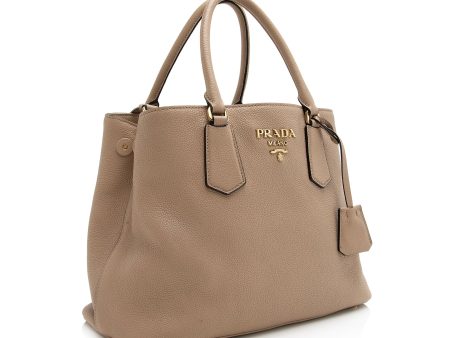 Prada Vitello Phenix Convertible Medium Tote 22748 on Sale