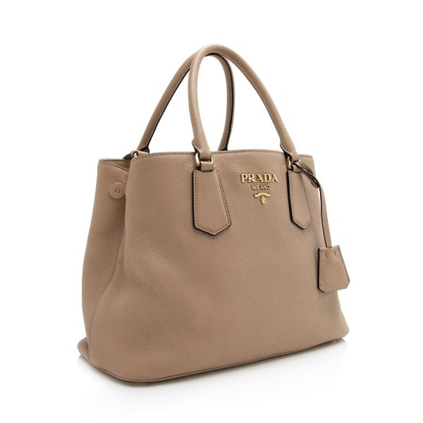 Prada Vitello Phenix Convertible Medium Tote 22748 on Sale