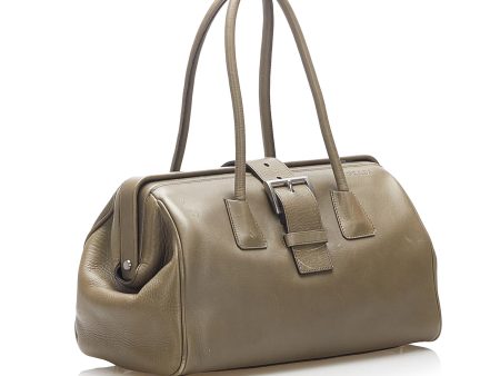 Prada Vitello Fibbia Handbag 22324 Supply