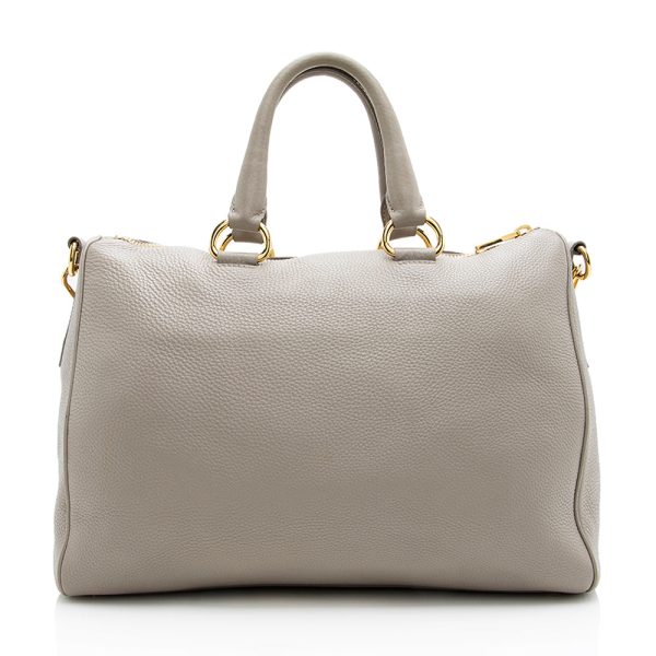 Prada Vitello Daino Convertible Zip Tote 18852 For Sale