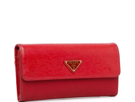 Prada Vitello Move Continental Wallet 2H7IrT Discount