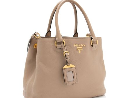 Prada Vitello Phenix Convertible Tote YGc48a For Discount