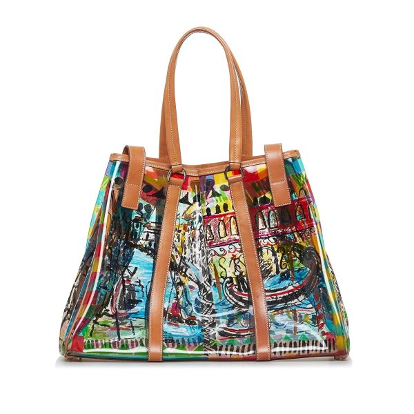 Prada Transparent Venice Graffiti Tote xOpa9U Online Hot Sale