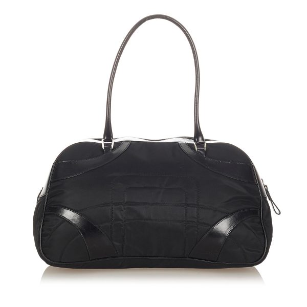 Prada Vitello Drive Nylon Bowler Bag 31551 For Sale