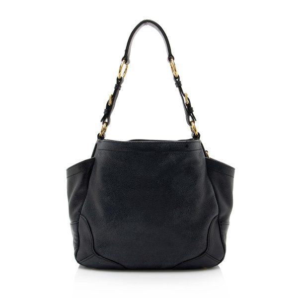 Prada Vitello Daino Side Pocket Hobo 23004 Discount