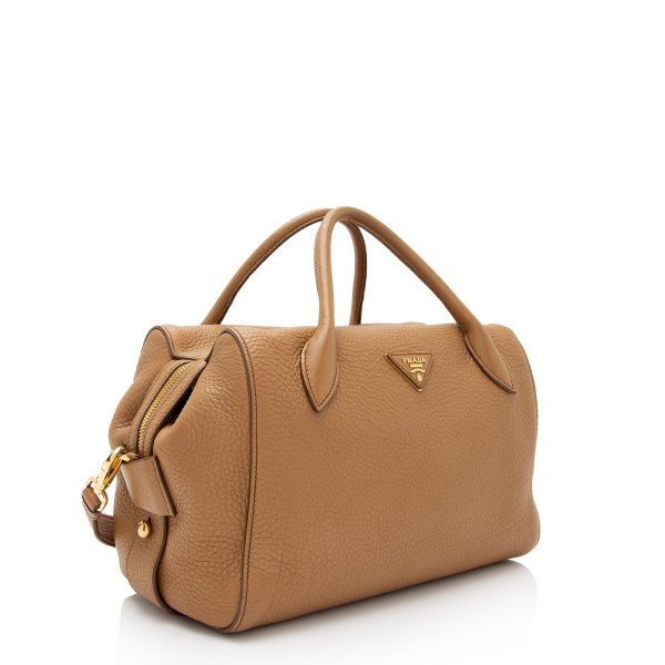 Prada Vitello Daino Duffle Bag mm7NZW Online Hot Sale