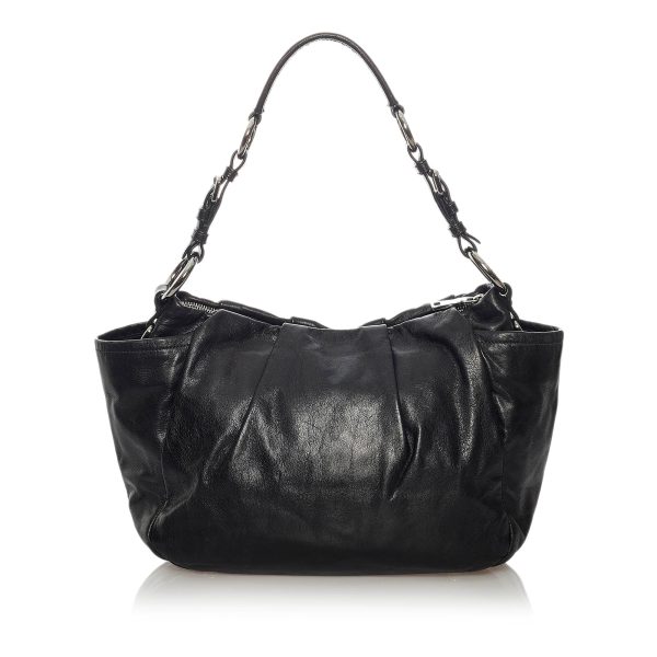 Prada Leather Shoulder Bag 29144 Discount