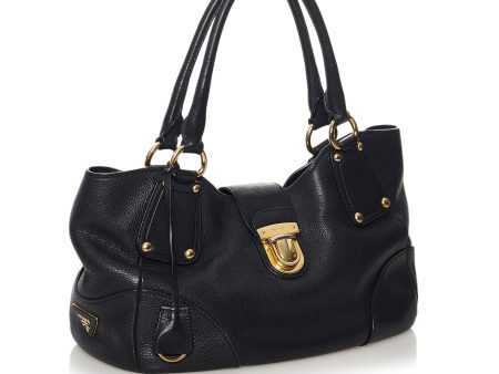 Prada Vitello Daino Shoulder Bag 32452 For Cheap