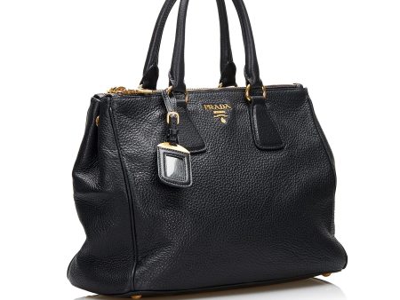 Prada Vitello Daino Double Zip Satchel zKLSSH Online Sale