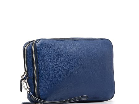 Prada Vitello Daino Clutch Bag pust0r Online now