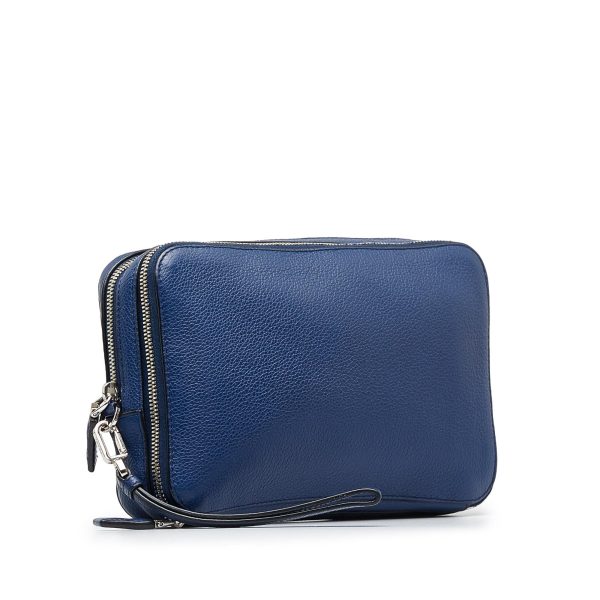 Prada Vitello Daino Clutch Bag pust0r Online now