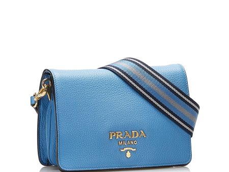 Prada Vitello Daino Flap Crossbody ANA2Jx Cheap