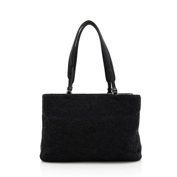 Prada Vintage Wool Tote 19253 on Sale