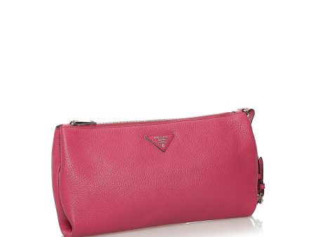 Prada Vitello Daino Clutch Bag 32199 Online now