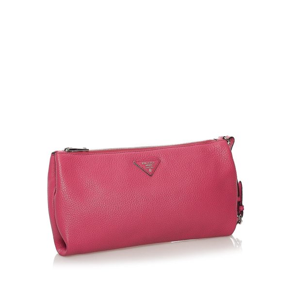 Prada Vitello Daino Clutch Bag 32199 Online now