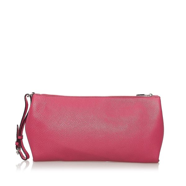 Prada Vitello Daino Clutch Bag 32199 Online now