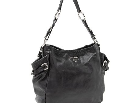 Prada Vitello Daino Side Pocket Hobo Xeib8x Online Sale