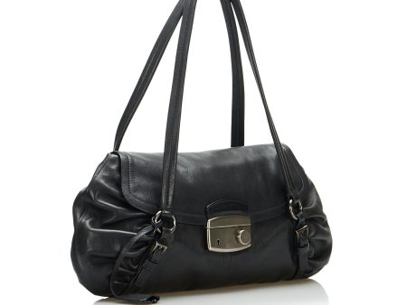 Prada Vitello Daino Easy Sound Lock Shoulder Bag ZwaqYZ Sale