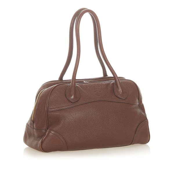 Prada Vitello Daino Handbag 19835 on Sale