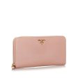 Prada Saffiano Leather Long Wallet wboHEP on Sale