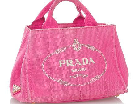 Prada Canapa Logo Canvas Satchel 26815 Sale