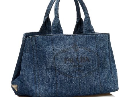 Prada Canapa Logo Canvas Handbag 35920 Online