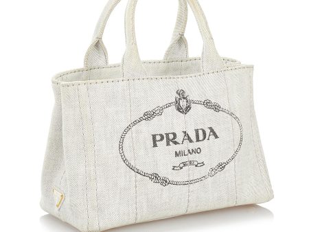 Prada Canapa Logo Canvas Handbag 27160 For Discount