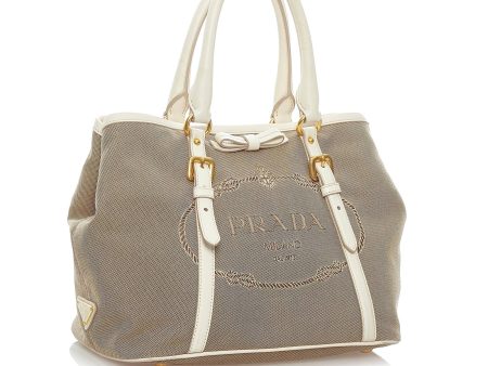 Prada Canapa Logo Canvas Handbag 32222 Cheap