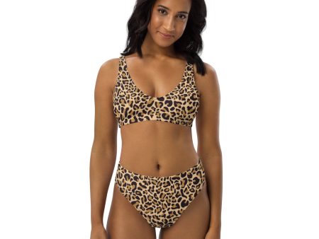 Leopard-Queen Recycled high-waisted bikini Online Sale