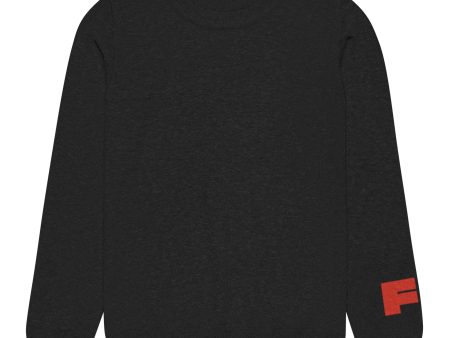 [ Blissed Black ] Knitted crew neck sweater Online