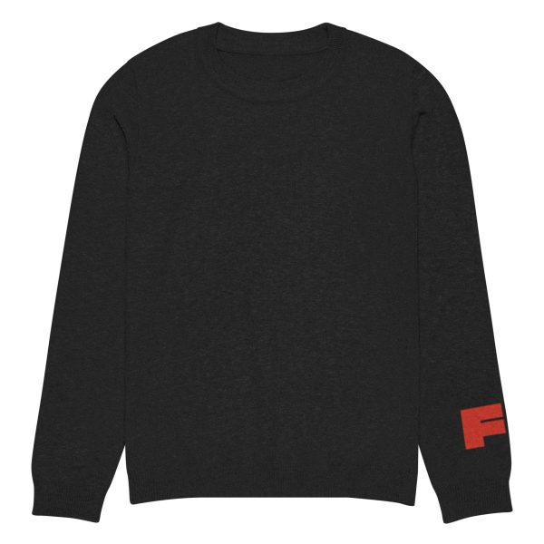 [ Blissed Black ] Knitted crew neck sweater Online