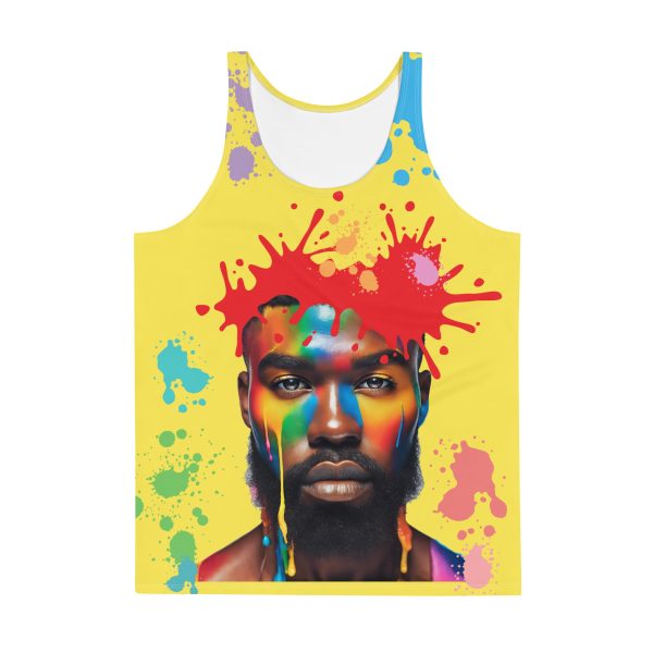 Painted-Melanin Unisex Tank Top For Discount