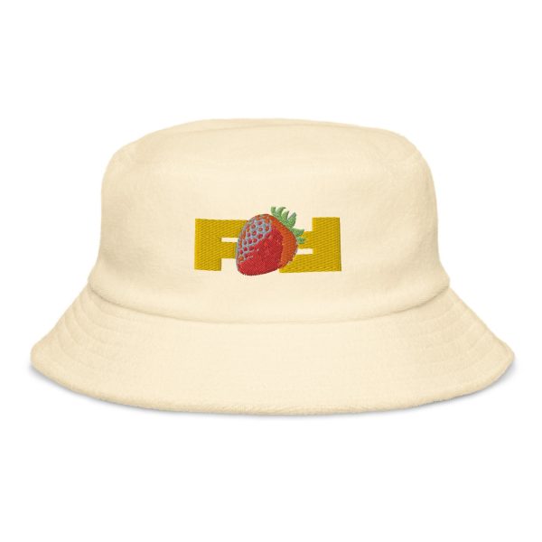 [Funique 47] Unstructured terry cloth bucket hat For Discount