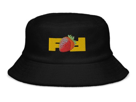 [Funique 47] Unstructured terry cloth bucket hat For Discount