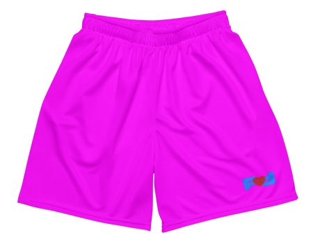 The-Frenzy Unisex fluorescent mesh shorts For Sale