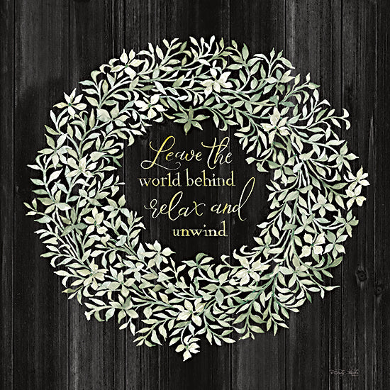 CIN2693 - Leave the World Behind Wreath - 12x12 Fashion