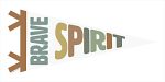 SB882 - Brave Spirit Pennant - 18x9 For Discount