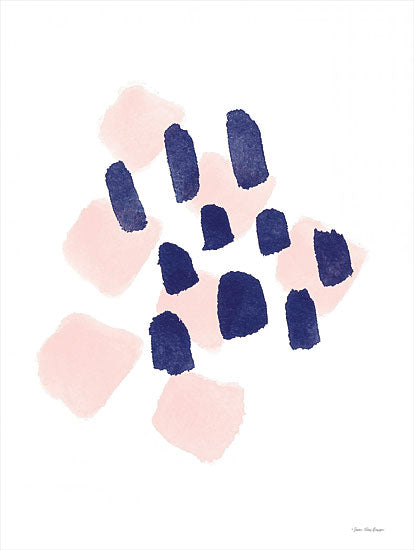 ST858 - Navy and Pink Strokes - 12x16 Online now