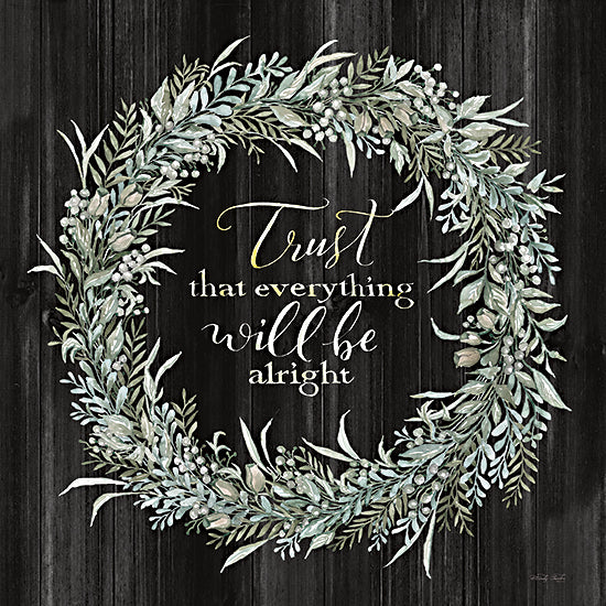 CIN2692 - Trust Wreath - 12x12 Fashion