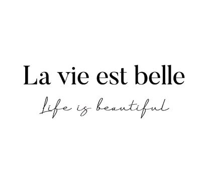 ST903 - Life is Beautiful in French - 12x16 Supply