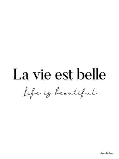 ST903 - Life is Beautiful in French - 12x16 Supply