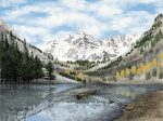 BJ1052 - The Maroon Bells - 18x12 Discount