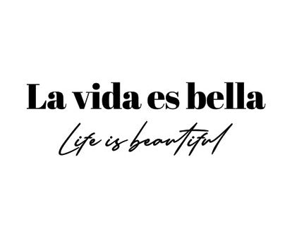 ST911 - Life is Beautiful in Spanish - 12x16 Supply