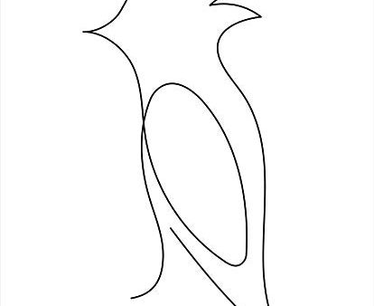 ST859 - One Line Bird - 12x16 Online Sale